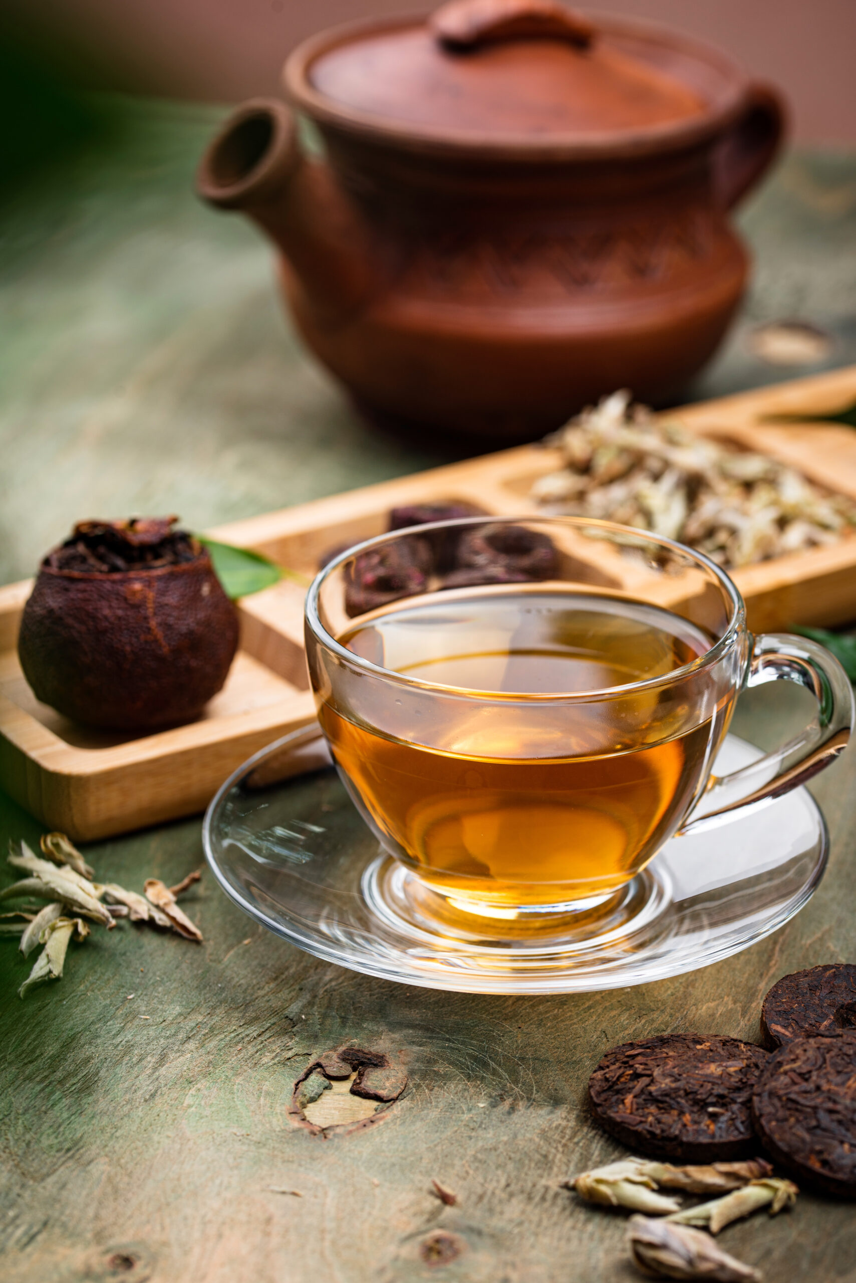 different pressed chinese pu erh tea